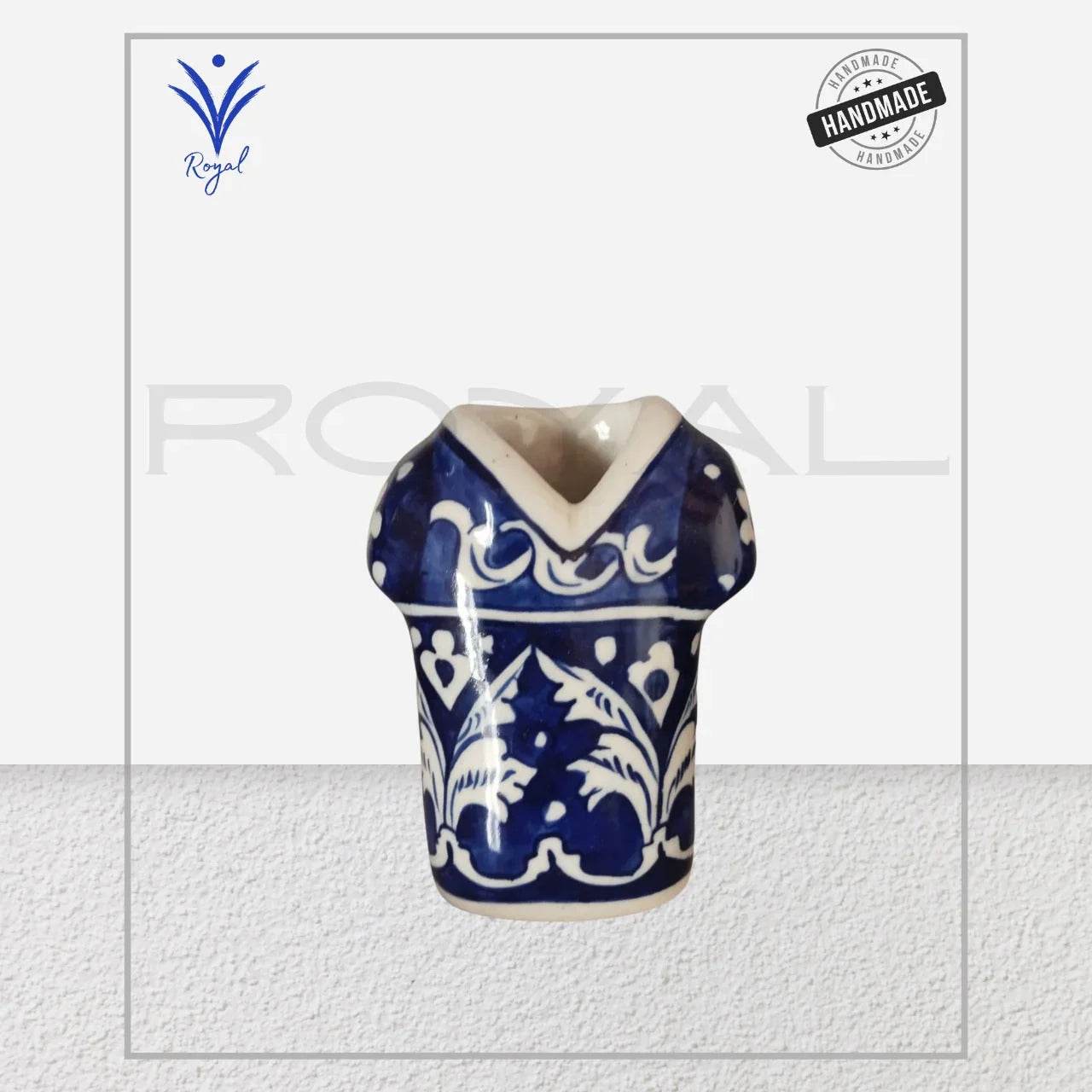 Multani Blue Pottery Shirt Pot Royal Haritage Artisan