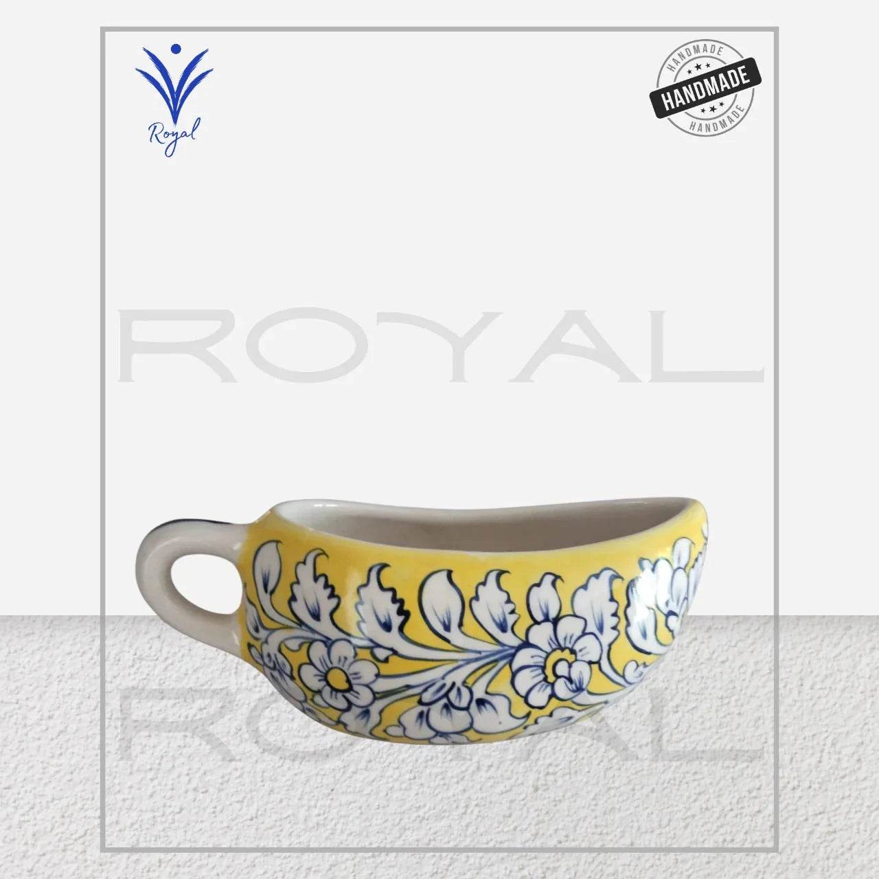 Blue Pottery Raita Pot –  Yogurt Serving Bowl Royal Haritage Artisan