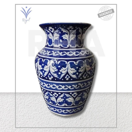 Handmade Ceramic Multani Blue Pottery Ideal Vase – Traditional Decorative Flower Vase My Store